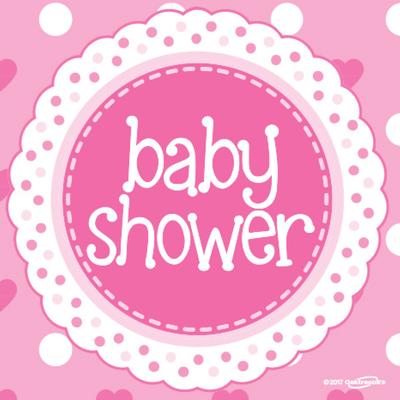 Baby Shower Pink 33cm x 33cm 3-ply Napkins 16pcs - Partyware